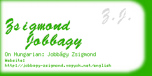 zsigmond jobbagy business card
